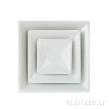 Stalen decoratieve plafonddiffuser met 2 plat paneel